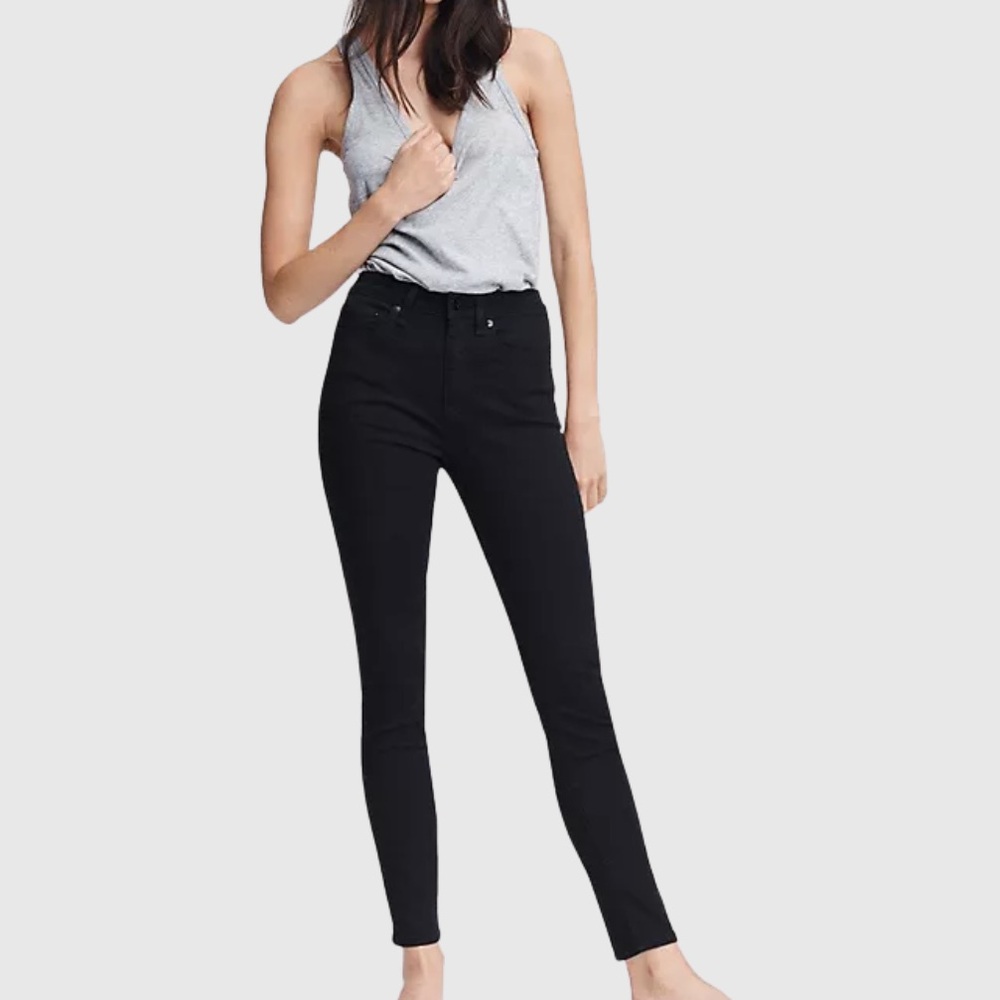 Rag & Bone Nina high rise skinny jeans in No Fade Black
Size 26